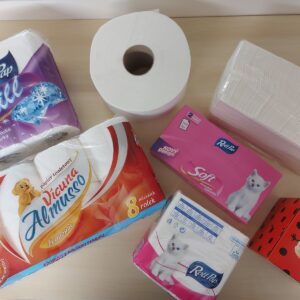 Toaletní papír, papírové ubrousky, ručníky, utěrky a kapesníčky